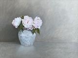 Summer Roses by Linda Brill, Painting, Oil on Board